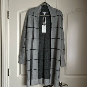 Leith brand open front long sweater